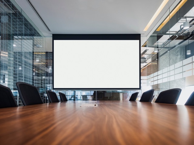 Mock up projector screen Presentation